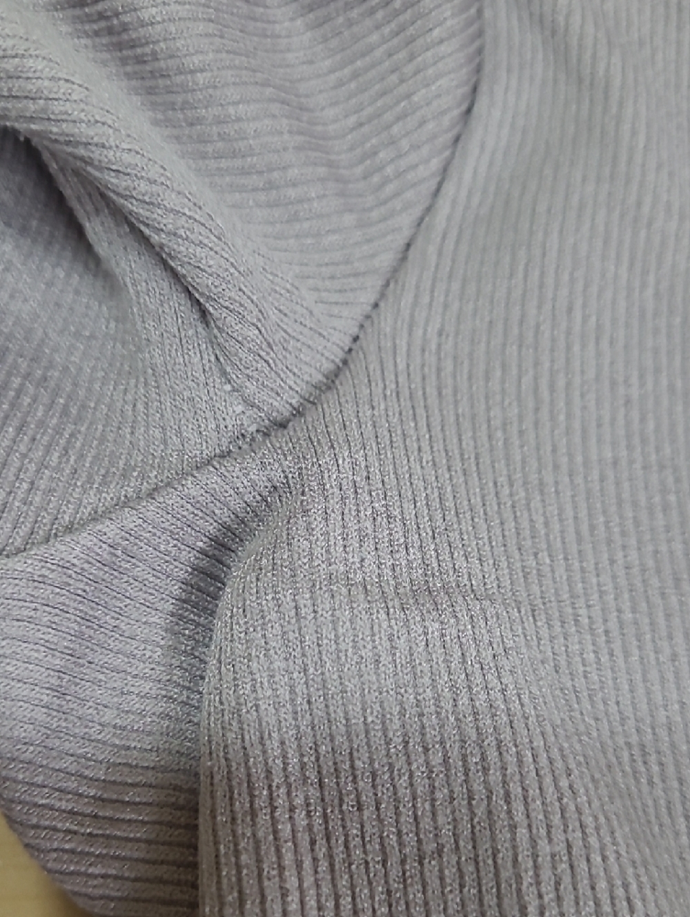 Dynamite Women’s Lavender Cropped Long Sleeve Ribbed Top Stretch XS Like New - Picture 3 of 9
